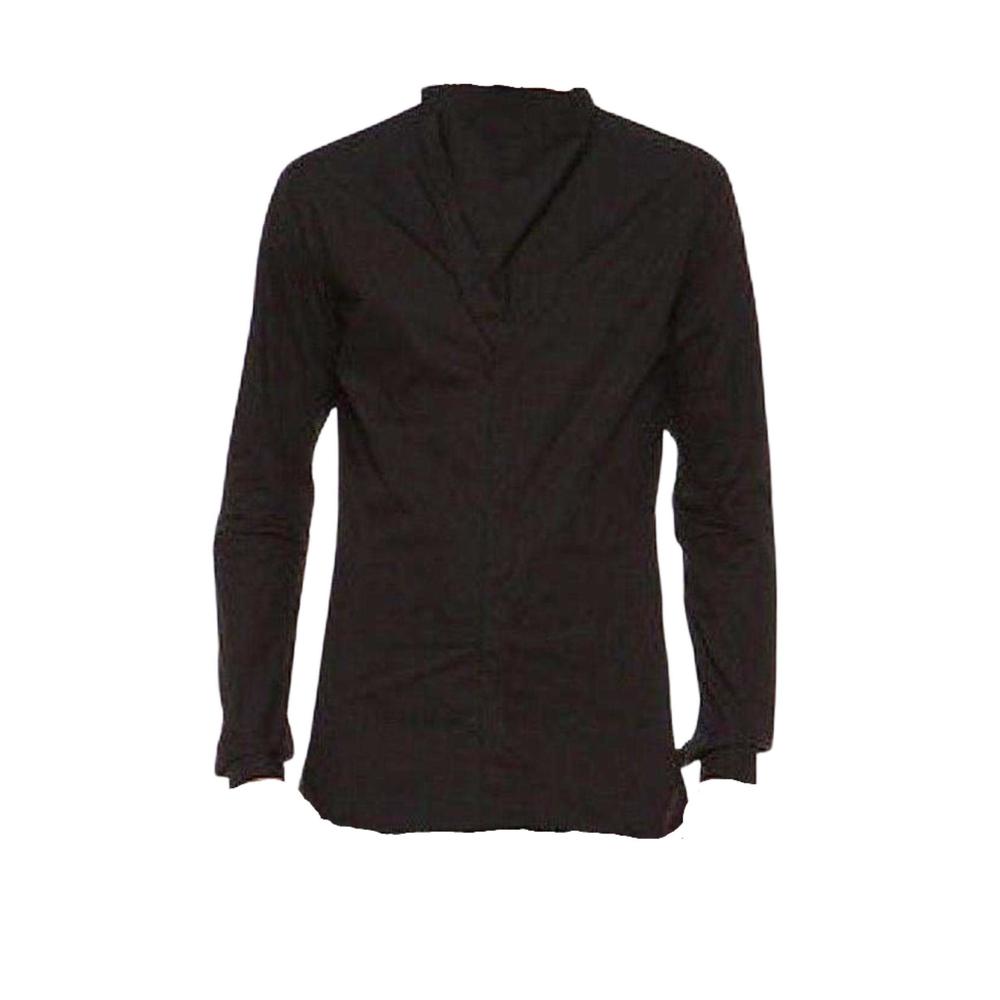 Rick Owens - Plinth Black Cowl Shirt - IT 48